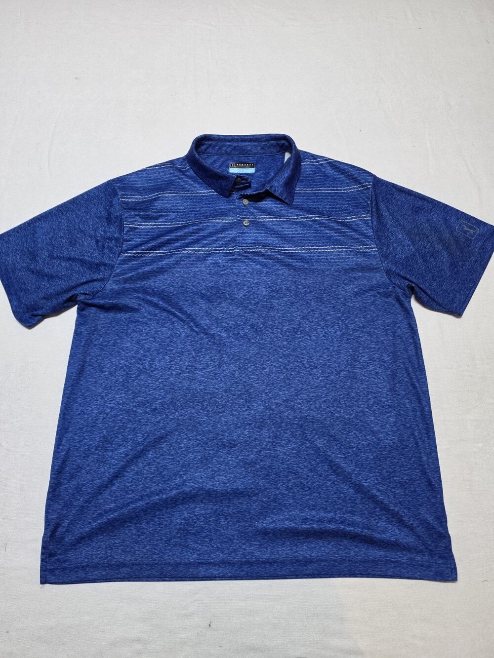 pga tour golf shirt Mens Size Xl Polo Short Sleeve Royal Blue